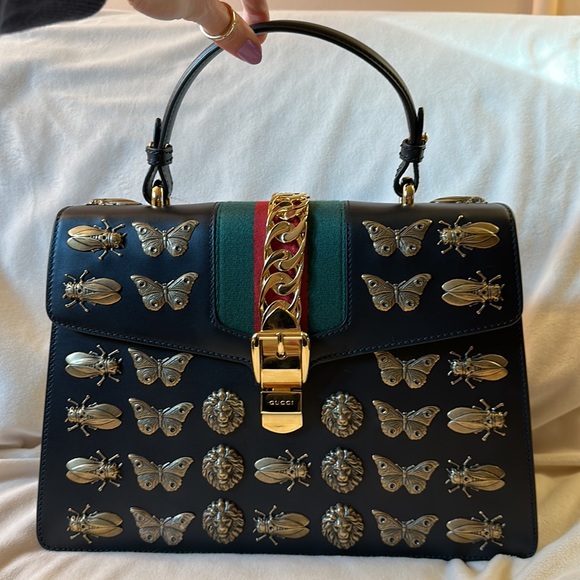 Gucci bug embellished shoulder bag - Picture 6 of 12